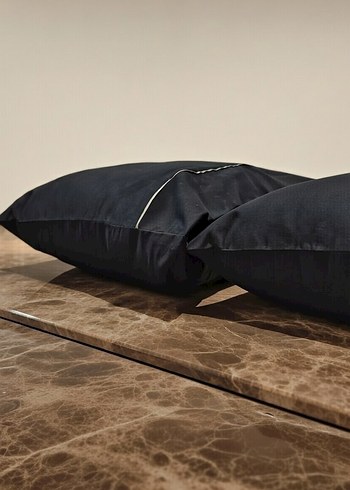 Pamuk Saten Biyeli Lüks Yastık Kılıfı - Görsel 2