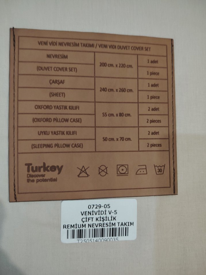 7 Parça Çizgili Nevresim Takımı - Görsel 3