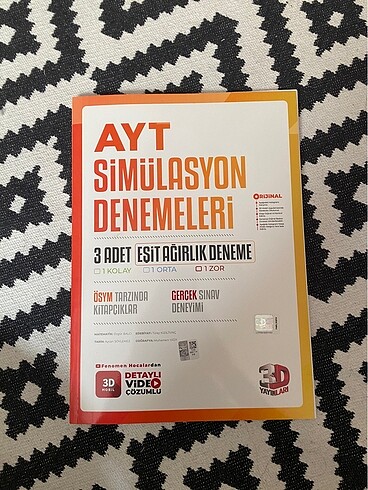 Beden AYT DENEME SETİ hediyeli (eşit ağırlık)