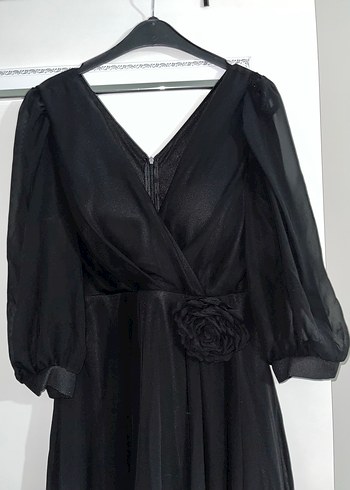 V Yaka Kadın Elbise - Görsel 3