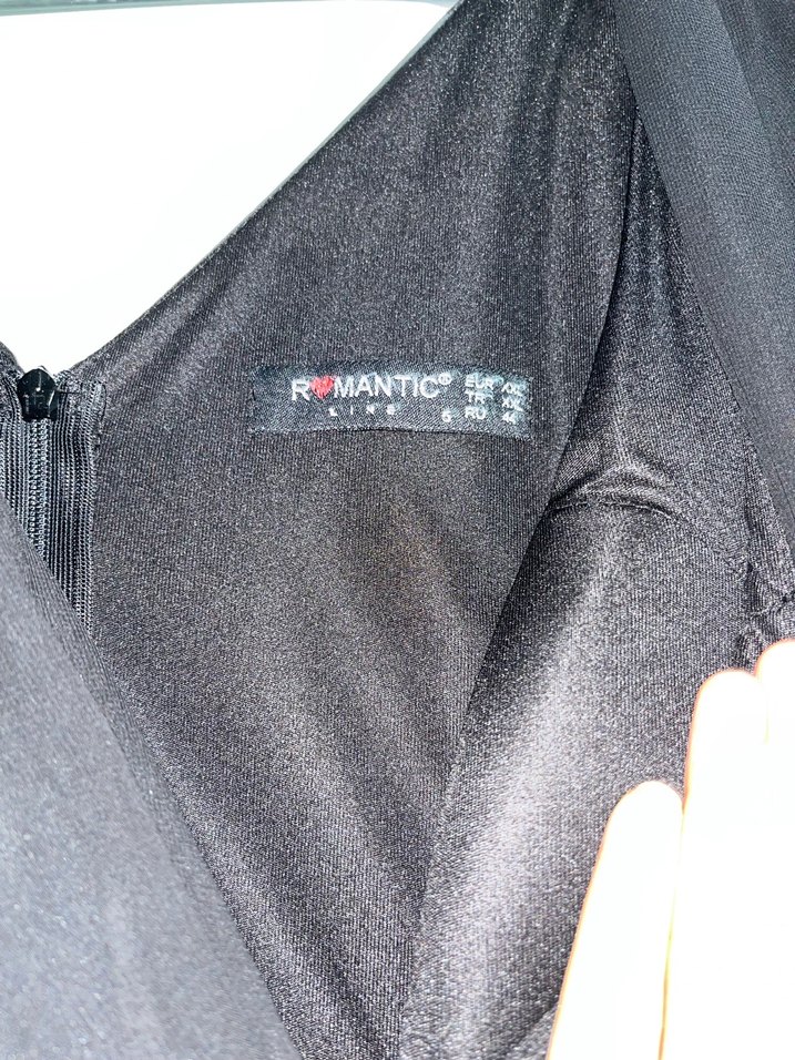 V Yaka Kadın Elbise - Görsel 4