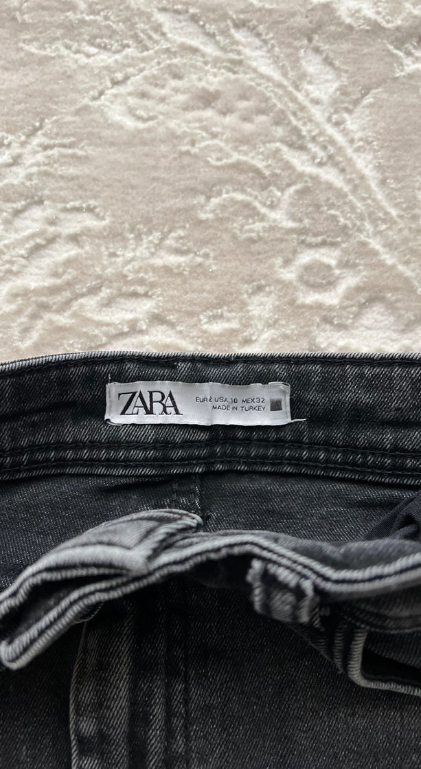 Gri Denim Rahat Kesim Kadın Pantolon - Görsel 2