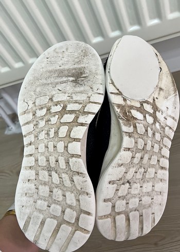 Siyah Beyaz Bağcıklı Erkek Spor Ayakkabı - Görsel 4