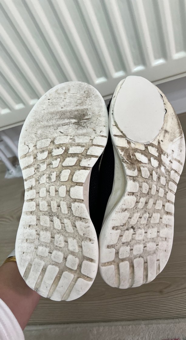 Siyah Beyaz Bağcıklı Erkek Spor Ayakkabı - Görsel 4