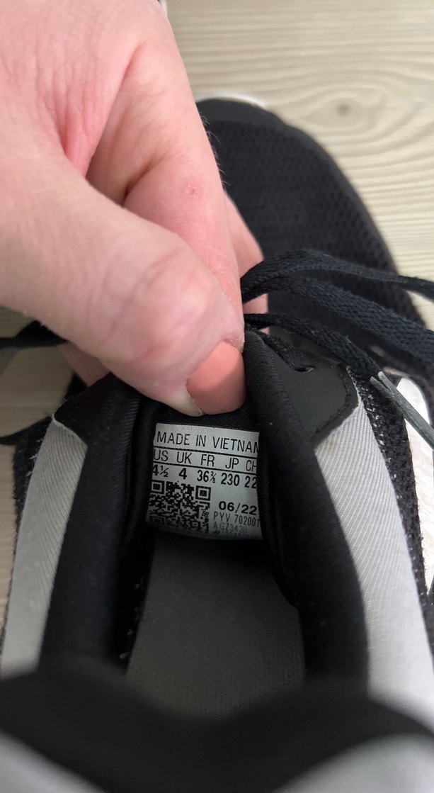 Siyah Beyaz Bağcıklı Erkek Spor Ayakkabı - Görsel 5