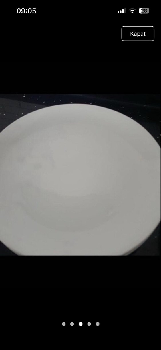 Beyaz Yuvarlak Yemek Tabakları Seti - Görsel 3