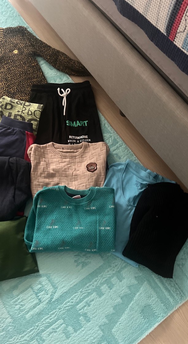 Mavi Triko Erkek Çocuk Kazak - Görsel 4