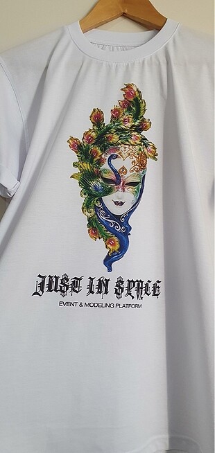 Baskılı pamuklu tshirt