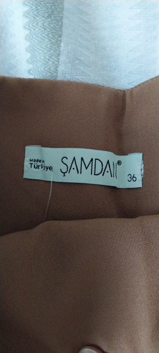 Kahverengi Pilili Mini Etek - Görsel 3