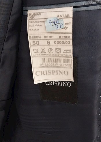 Düğmeli Erkek Klasik Mavi Takım Elbise Ceketi - Görsel 8