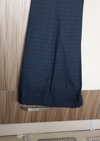 Düğmeli Erkek Klasik Mavi Takım Elbise Ceketi - Görsel 5