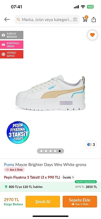 Puma spor ayakkabı
