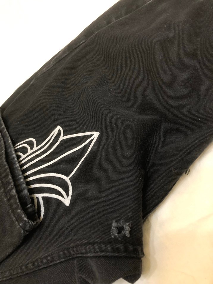 Erkek Siyah Gotik Baskılı Kot Pantolon - Görsel 4