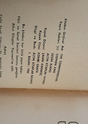 Beden Renk Stephen King - Şeffaf Roman