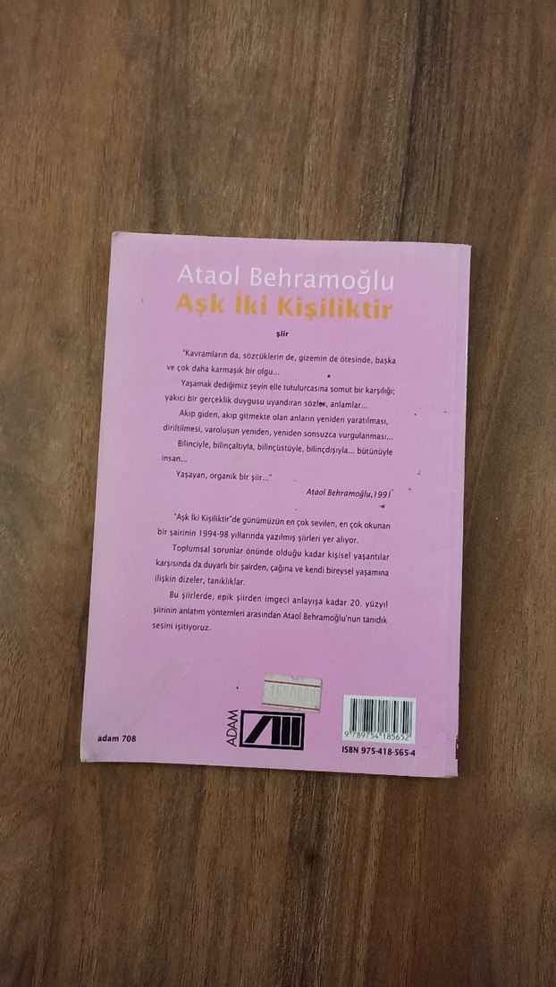 Ataol Behramoğlu - Aşk İki Kişiliktir Kitabı - Görsel 2