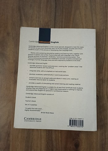Cambridge Advanced English Öğrenci Kitabı - Görsel 2