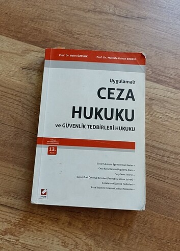 Uygulamalı Ceza Hukuku - Bahri Öztürk & Mustafa Ruhan Erdem