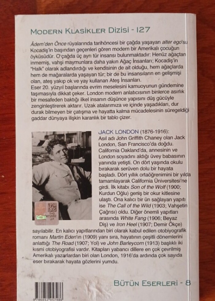 Jack London - Adem'den Önce Okuma Kitabı - Görsel 2