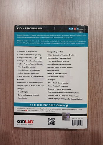 C/C++ Programlama Kitabı - Kodlab - Görsel 2