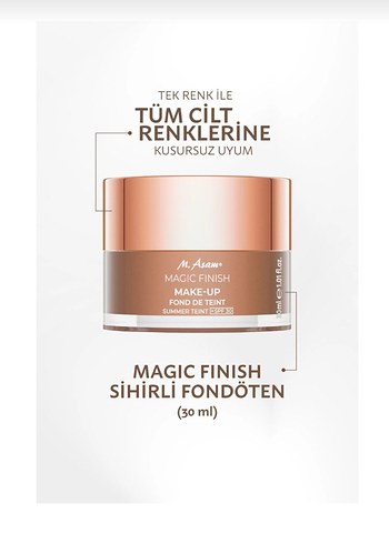 M.Asam Magic Finish Fondöten 30 ml - Görsel 3