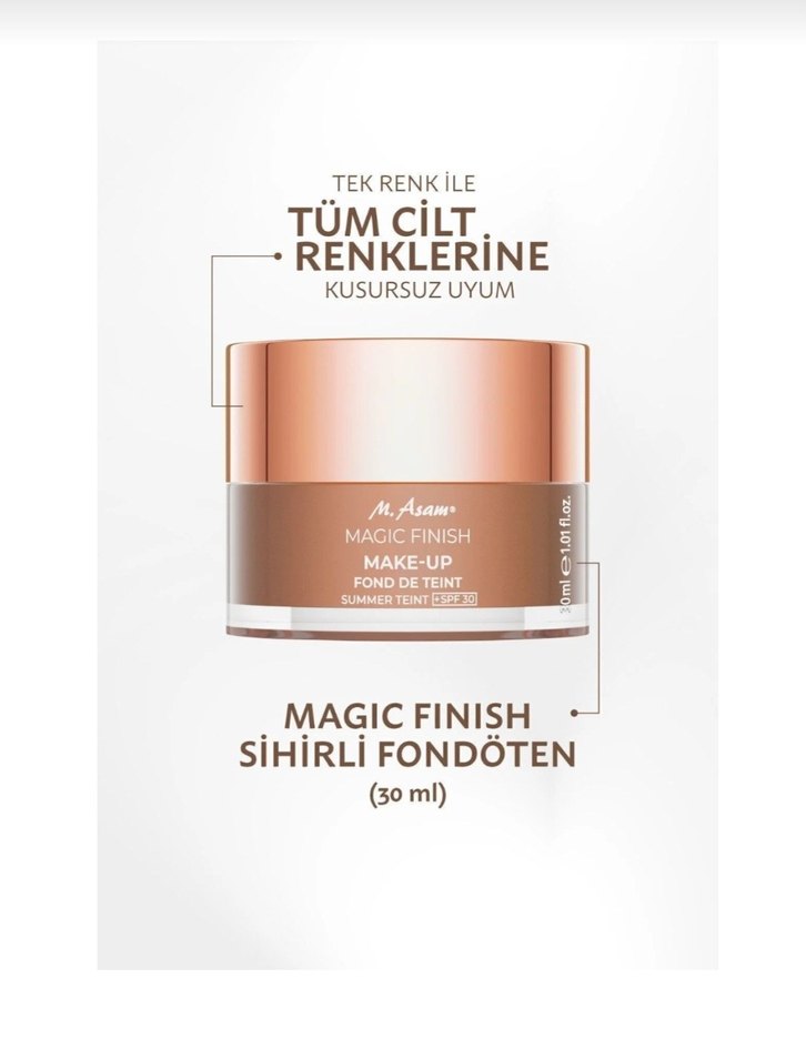 M.Asam Magic Finish Fondöten 30 ml - Görsel 3