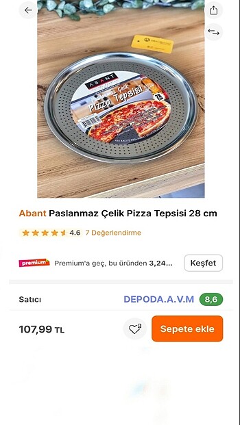 Beden Pizza-Lahmacun-Pide Tepsisi