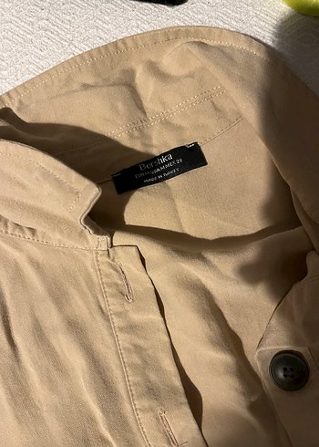 Bej Kısa Kollu mini BERSHKA TULUM - Görsel 2