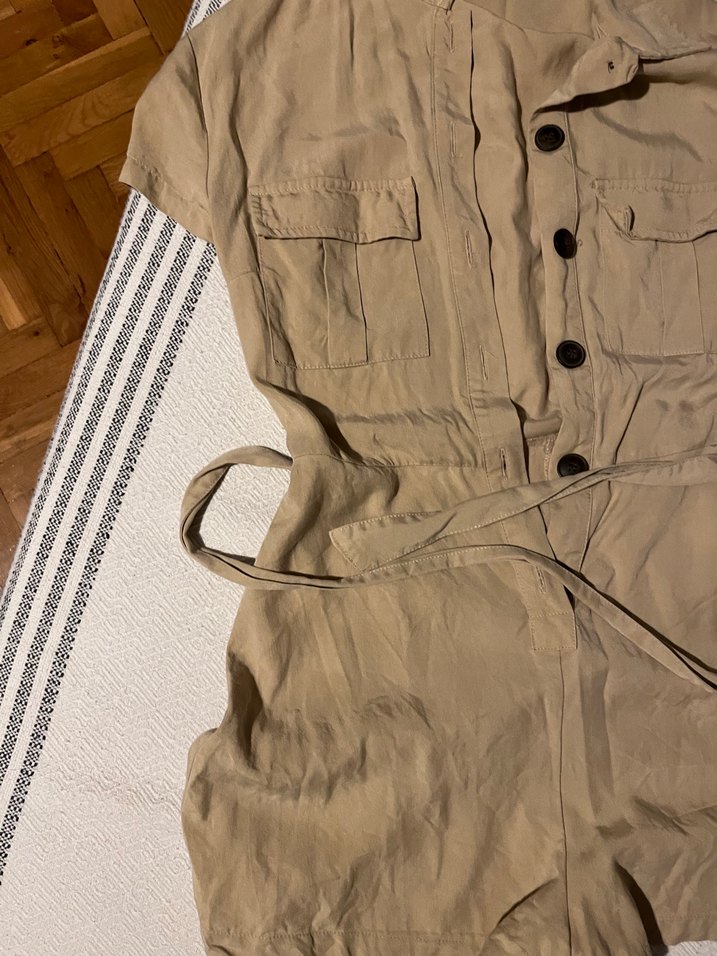 Bej Kısa Kollu mini BERSHKA TULUM - Görsel 3