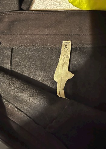 Püsküllü Siyah Deri Uzun Mini Etek - Görsel 2