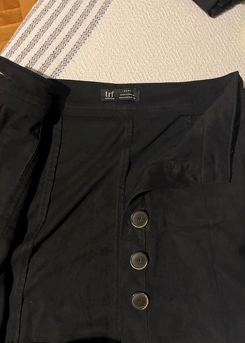 Düğmeli Siyah Mini Etek ZARA - Görsel 2
