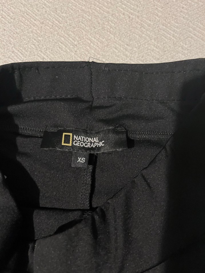 Siyah national geographic Spor Tayt - Görsel 2