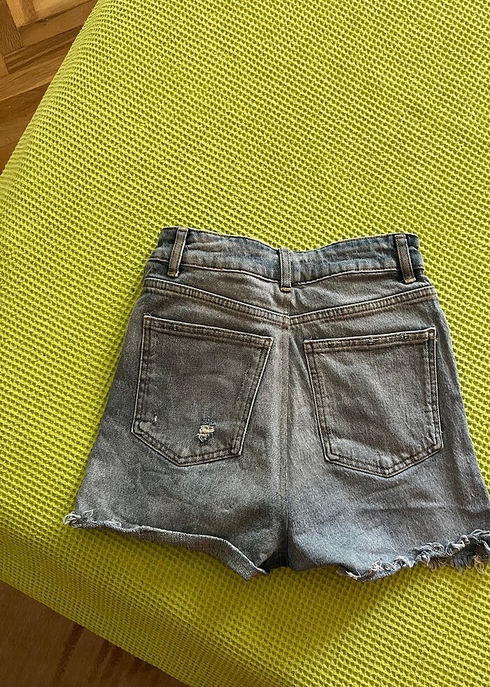 Trendyolmilla yüksek bel kot şort - Görsel 2