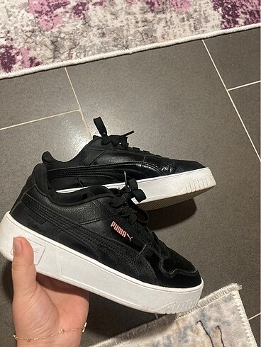 siyah sneaker spor ayakkabı puma