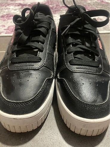 38 Beden siyah Renk siyah sneaker spor ayakkabı puma