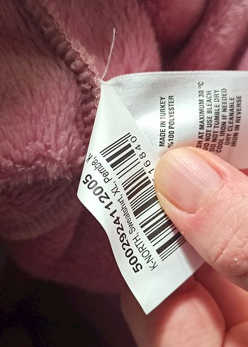 xl Beden pembe Renk Kadın Aeropostale Peluş Sweatshirt