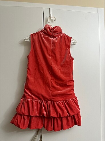 Kız çocuğu elbisesi kadife - Görsel 2