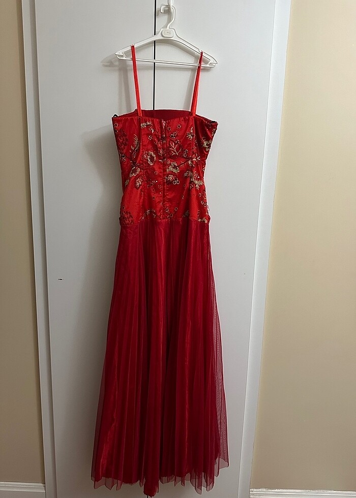 Kırmızı abiye kına - Görsel 3