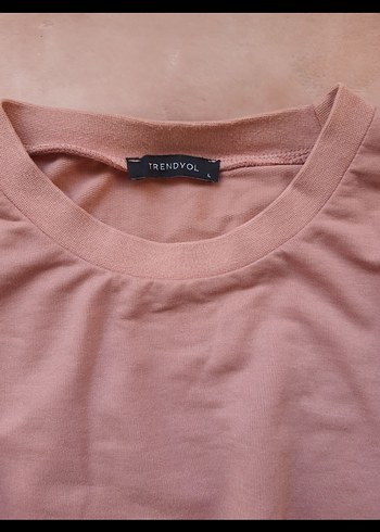 Pembe Rahat Kesim Kadın Sweatshirt - Görsel 2