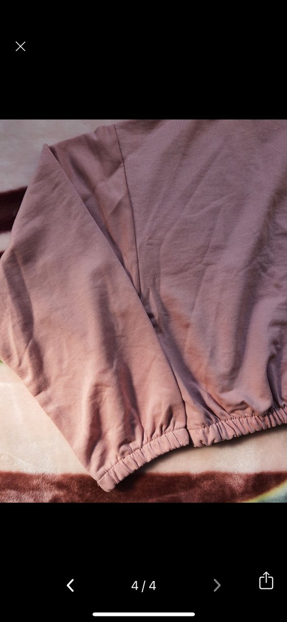 Pembe Rahat Kesim Kadın Sweatshirt - Görsel 4