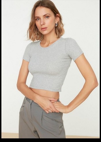 Kadın Crop Bluz - Görsel 2