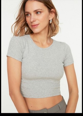 Kadın Crop Bluz - Görsel 3