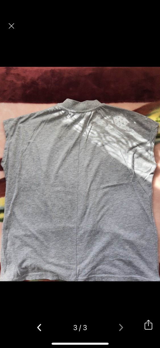 Gri Baskılı Tişört - Görsel 3