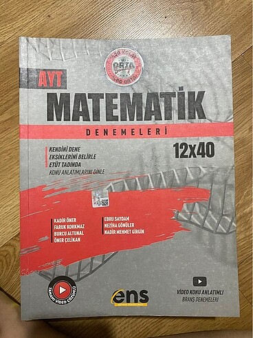 Ayt matematik ens deneme