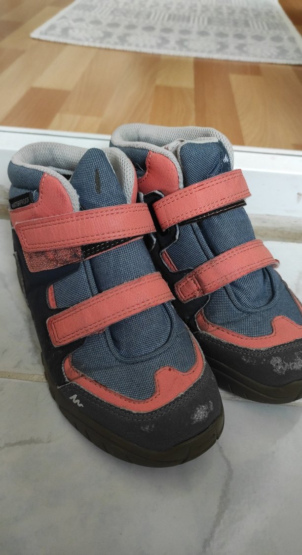 decathlonKız Çocuk Pembe Gri Cırtcırtlı Bot - Görsel 2