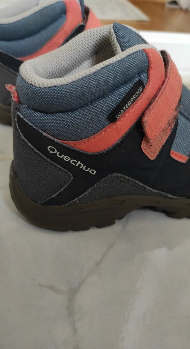 decathlonKız Çocuk Pembe Gri Cırtcırtlı Bot - Görsel 3