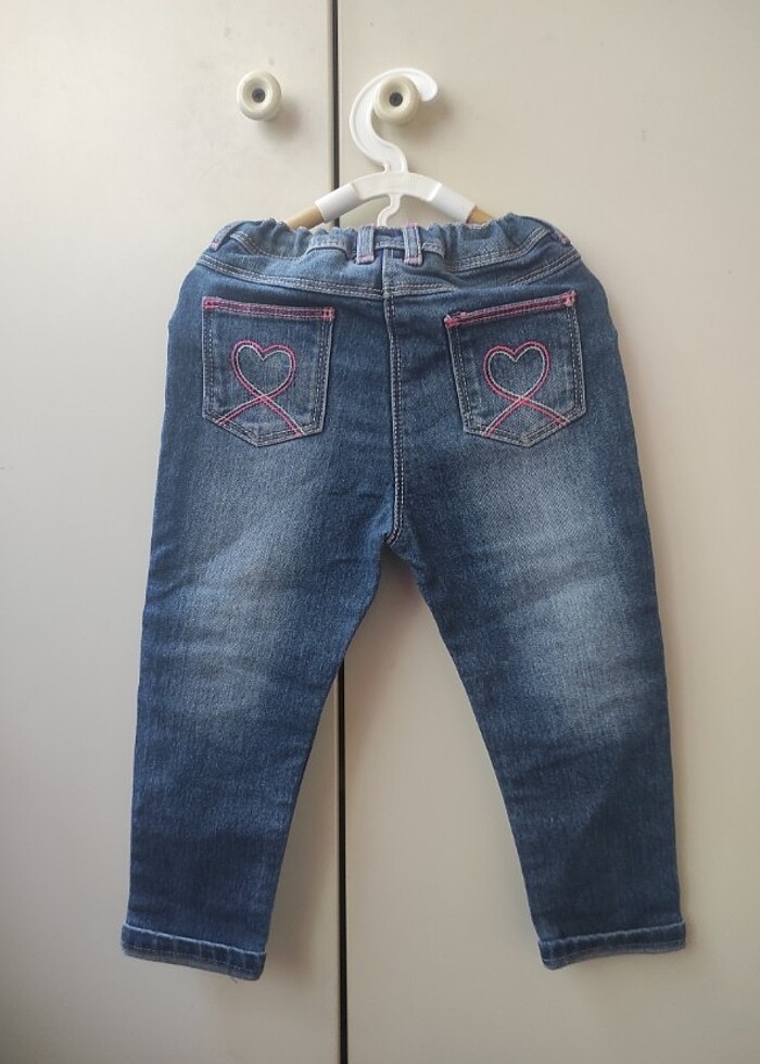 2-3 yaş kot pantolon  - Görsel 2