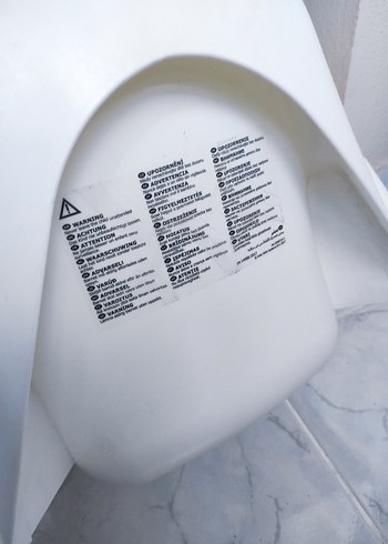 Beyaz ve Gri Çocuk Mama Sandalyesi - Görsel 4