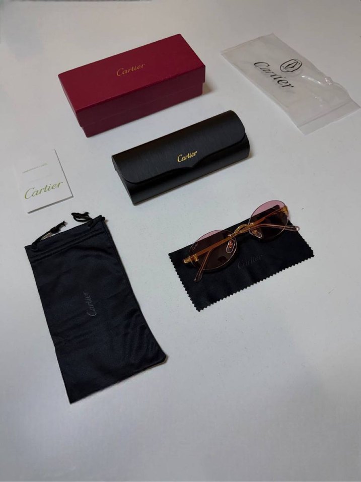 Cartier Pembe Güneş Gözlüğü — görsel 2/4