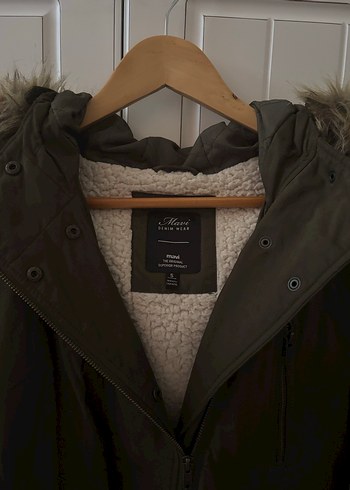 Mavi orijinal kadin haki parka - Görsel 3