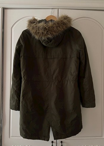 Mavi orijinal kadin haki parka - Görsel 2